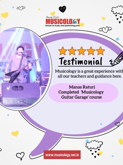 Manas shares that Musicology is a great experience with excellent teachers and guidance.