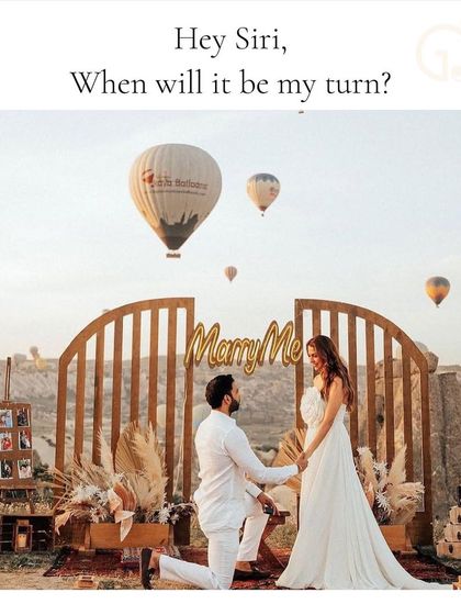 "Hey Siri, when will it be my turn?" Your turn is now. I have your back and you can rely on me to help you find your soulmate for your own picture perfect proposal.