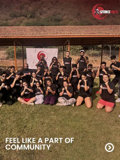 Our team and members gather for an outdoor training event. We foster a strong sense of community that goes beyond the gym or office, organizing retreats and activities that build lasting bonds and a supportive network.