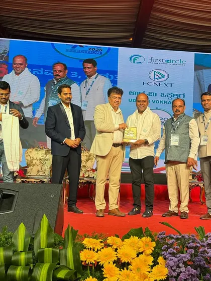 It was a proud moment to be recognized for my work at the FC NEXT Udyami Vokkaliga event. This award is a testament to the trust that hundreds of families have placed in Anubhandhaa for their matrimonial needs.