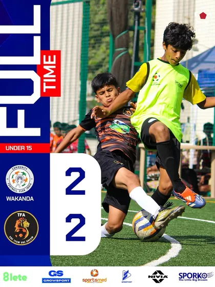 An exciting 2-2 draw for our U15 team in the Youth Championship. Football at its finest.