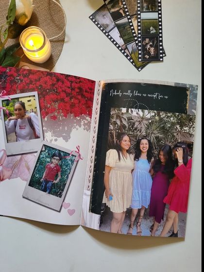 "Nobody really likes us except for us." A fun and playful page from a friendship magazine, celebrating the unique bond between best friends.