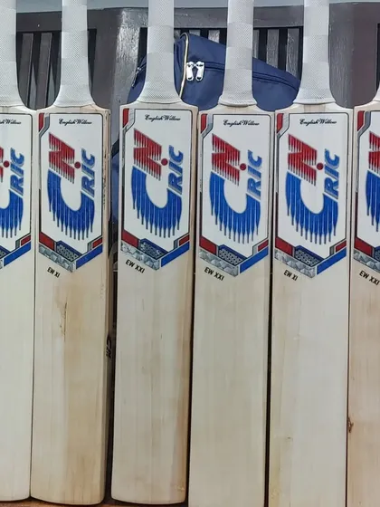 A fresh batch of our CN CRIC English Willow bats ready at the store. We always have a good collection, so you can come and feel the balance for yourself.