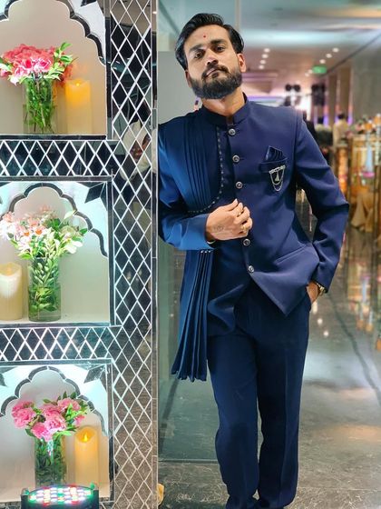 Posing at the NSCI in Mumbai before a show. The venue's decor was stunning.