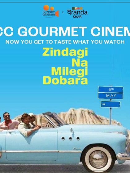 "Now you get to taste what you watch." This poster for our collaboration with Veranda, Khar, makes our core promise crystal clear, inviting guests to a multi-sensory ZNMD experience.