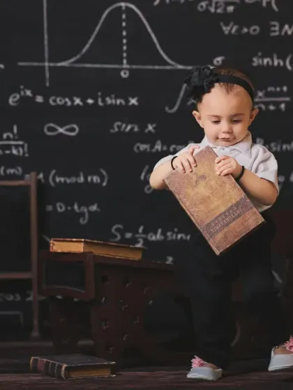 Even the littlest learners can enjoy our school-themed setup.