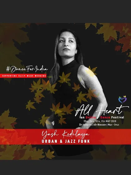This is the official poster for the "All Heart" Online Dance Festival, where I taught Urban and Jazz Funk. I love participating in events that bring the national dance community together for a good cause.