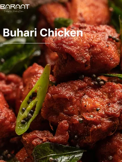 My Buhari Chicken is a delectable dish known for its aromatic spices and tender meat, a testament to the intricate flavors of the region.