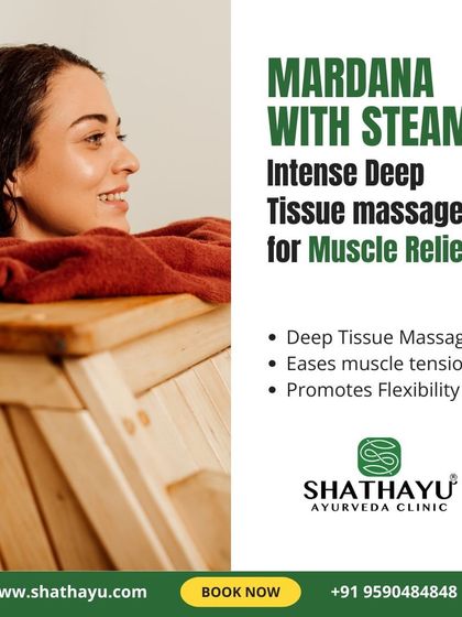 Mardana is an intense deep tissue massage, often combined with steam, for profound muscle relief. This therapy is excellent for easing deep-seated muscle tension, promoting flexibility, and providing chronic pain relief.