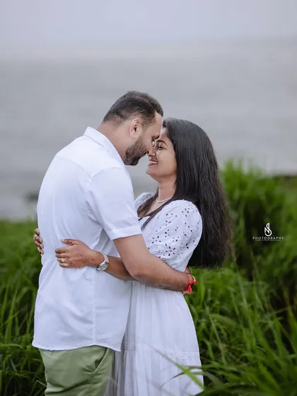 A tender moment, nose-to-nose, showcasing their affection. Close-up shots like this are perfect for highlighting emotion.