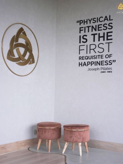 The quote from Joseph Pilates on the wall is a daily reminder of our core philosophy. "Physical fitness is the first requisite of happiness."