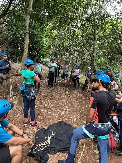 Our 42nd workshop was blessed with perfect Bangalore weather. We welcomed 18 new faces, helping them tackle fears and learn new skills in a day filled with laughter, new friendships, and the joy of climbing.