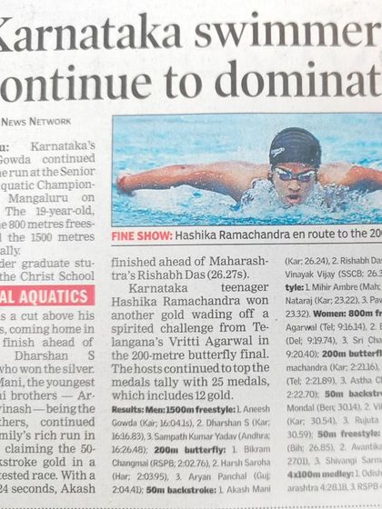 Basavanagudi Aquatic Centre - High-Performance Athlete Support Senior National Champions photo 78