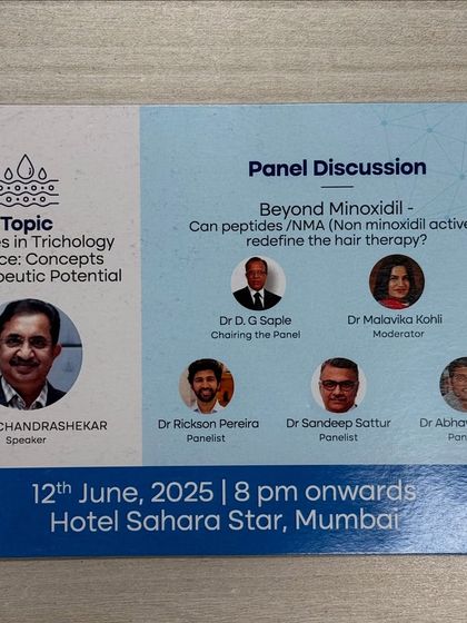 I participated as a panelist to discuss how peptides are redefining hair therapy. These molecules represent a new frontier, working to reduce inflammation and boost scalp circulation for healthier hair.