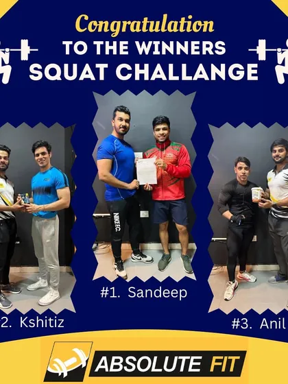 Congratulations to the winners of our Squat Challenge. Leg day paid off.
