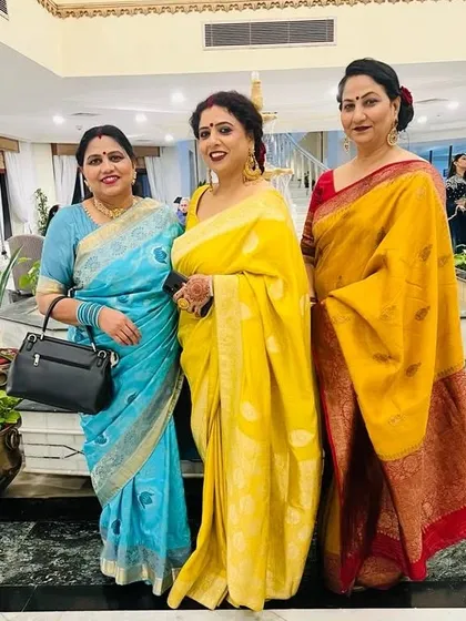 A group of friends and family at a wedding, all looking their best. I love creating looks for the entire bridal party.