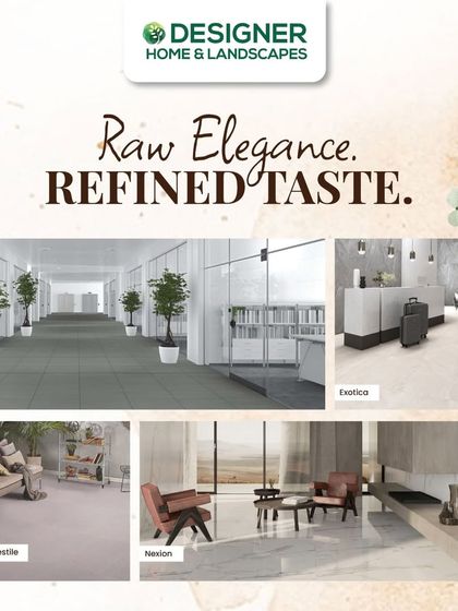 A collage showcasing the raw elegance and refined taste of our tile collections, suitable for everything from commercial lobbies to luxurious living rooms.