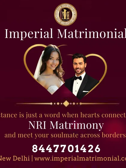 "Distance is just a word when hearts connect." We help you meet your soulmate across borders through our specialized NRI matrimony services, making global love stories a reality.