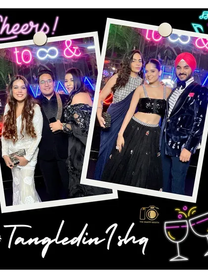 More happy memories from the #TangledinIshq celebration. Our photo booth is a non-stop source of entertainment for guests of all ages.