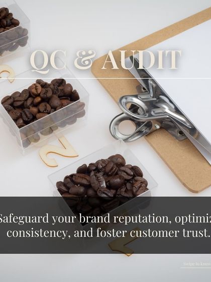 Our Quality Control and Audit services help safeguard your brand reputation, optimize consistency, and foster long-term customer trust.