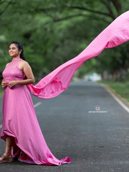 Inisha Rental Dress - Maternity Photoshoot Gown Rental Dramatic Trail & Wing Gowns photo 24