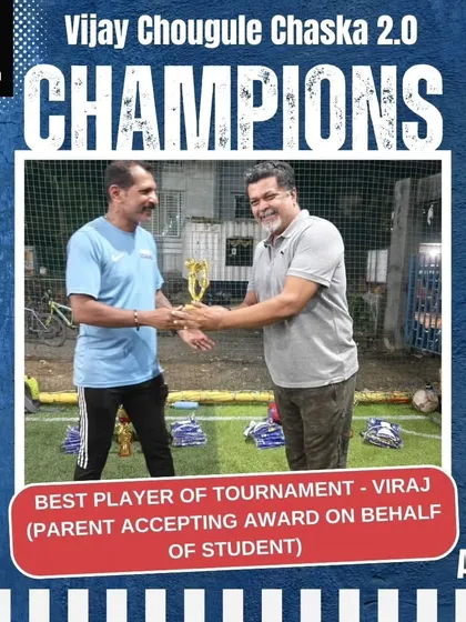 Viraj was named Best Player of the Tournament, with his parent proudly accepting the award on his behalf. We are a community of players, coaches, and families.