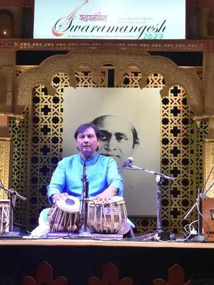 Performing at the prestigious Swaramangesh festival in Goa. The stage was set for a tabla duet, where two artists engage in a spontaneous rhythmic conversation.