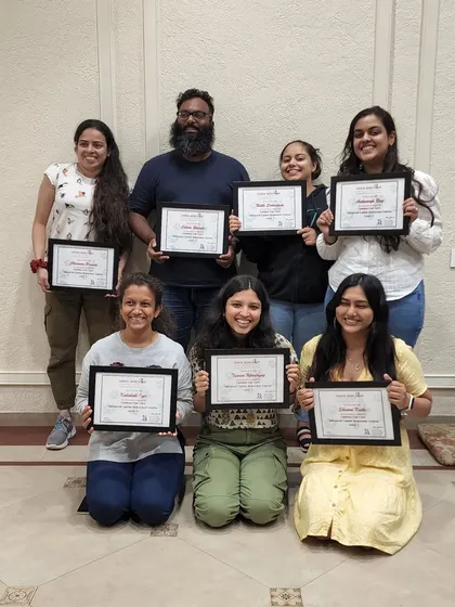 Here I am with my wonderful classmates after completing our dog behaviourist course. I am proud to be part of a community dedicated to improving the lives of dogs and their parents.