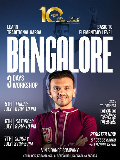 Join our 3-day traditional Garba workshop. This is your chance to learn authentic Garba from basic to elementary levels.
