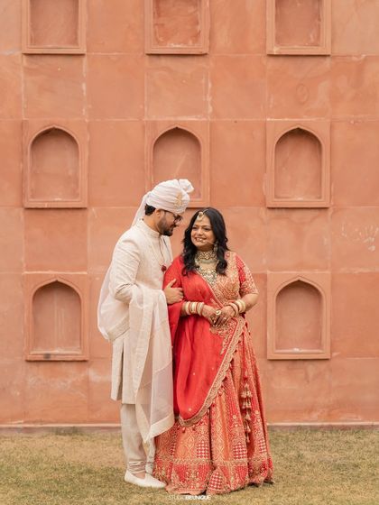 A Royal Affair in Jaisalmer: Nirzari and Hanshul's wedding was a celebration of grandeur and high-school love, set against the majestic sandstone architecture of Rajasthan.