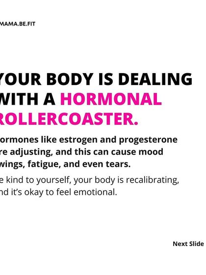 Your body is dealing with a hormonal rollercoaster. It's okay to feel emotional. Be kind to yourself as your body recalibrates.