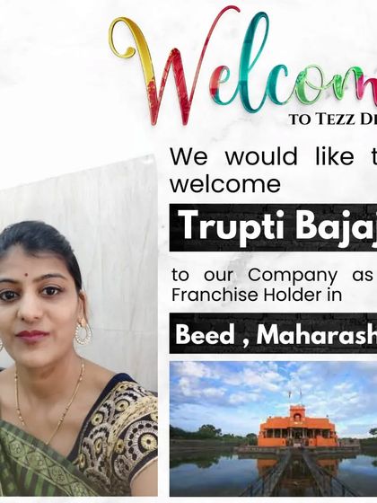 A duplicate welcome post for Trupti Bajaj in Beed, Maharashtra. Our growing family is our biggest strength.