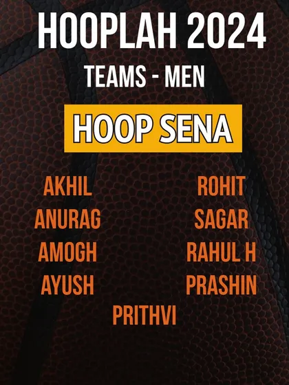 Introducing the men's teams for Hooplah '24: The Hoop Sena roster.