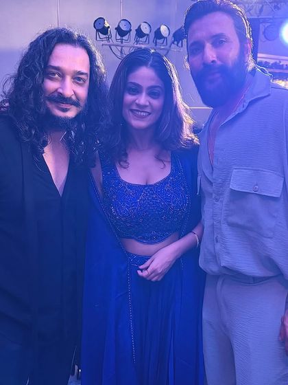 Sharing a frame with my dear friend and mentor Terence Lewis and my collaborator Nidhi Prabhu at a spectacular wedding celebration.