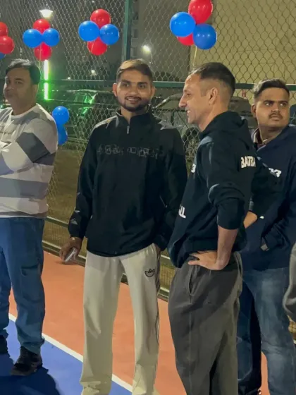 Our coaches and senior members at the academy opening ceremony. The leadership of our community is strong and dedicated.