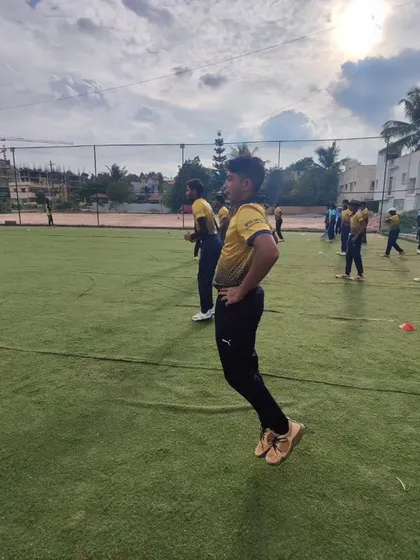 Players performing leg exercises during a fitness session. We focus on building lower body strength for power and stability.