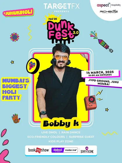 Getting ready to bring the 90s magic to Mumbai's biggest Holi party. This poster for Dunkfest 3.0 captures the vibe perfectly: classic beats, vibrant colors, and a whole lot of fun.