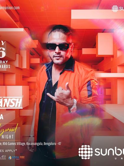 The poster for a Bollywood Ladies' Night at the superclub Sunburn Union. It's always an honor to play at such an iconic venue.