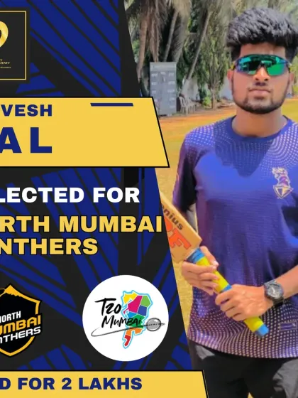 Pravesh Pal gets picked by the North Mumbai Panthers for 2 Lakhs in the T20 Mumbai league.