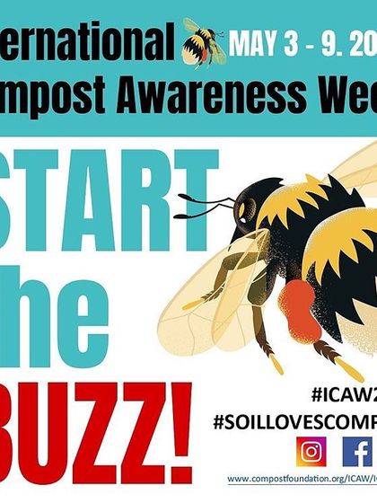 An official poster for International Compost Awareness Week, an event I help coordinate for New York. My advocacy work involves spreading the word about the benefits of composting and building a stronger community around sustainable practices.