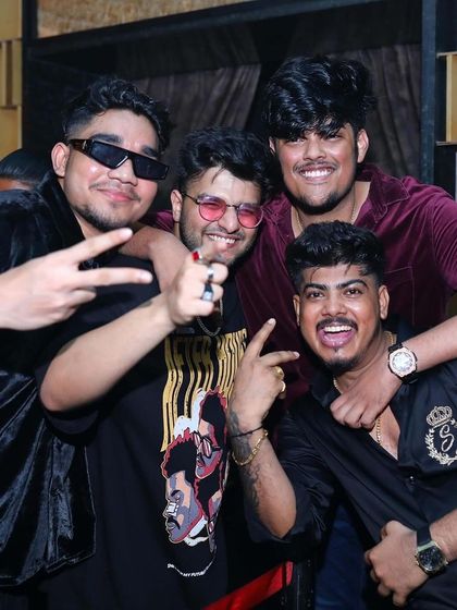 The boys are out for a Saturday night.