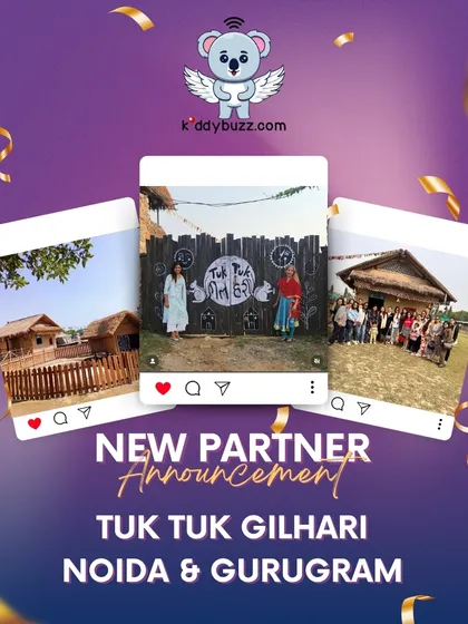 Say hello to our newest partner, Tuk Tuk Gilhari, with locations in both Noida and Gurugram! Book through Kiddybuzz to get 10% off tickets for an amazing farm adventure.