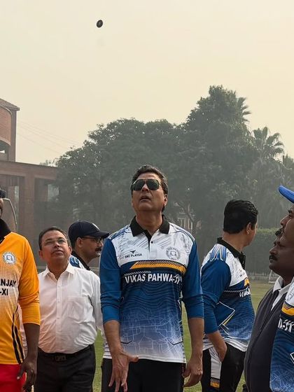 Tossing the coin at the start of a match. I wish all teams an exciting and competitive tournament every year.