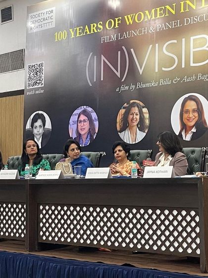On the panel for the "100 Years of Women in Law" discussion. It is a significant milestone, but for real change, we need an inclusive audience of men, policymakers, and society at large.