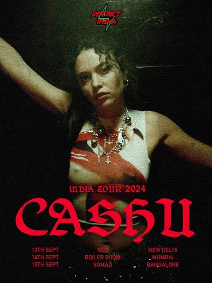 The tour poster for Cashu's 2024 India tour, which I managed. My services include organizing multi-city tours for international artists, handling logistics, and promoting the shows.