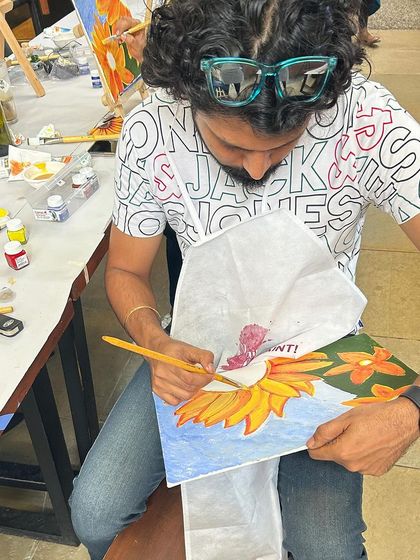 Paint Bar - Corporate Events & Team Building Classic Office Sip & Paint photo 66