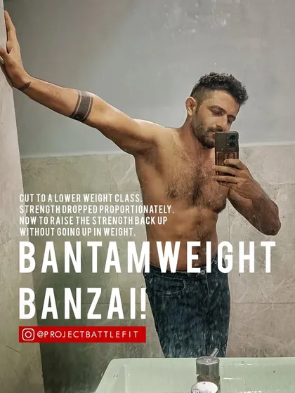 I walk the talk. I'm cutting to an even lower weight class for this year's ADCC. It's a chance to build my strength back up at a lighter weight, a process that takes months to do right.