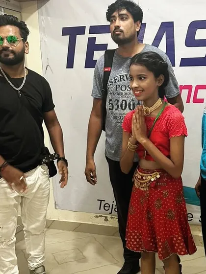 Welcoming our student Jyoti after her amazing performance. Her traditional dance piece won everyone's hearts.