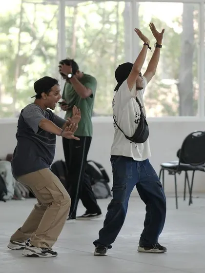 Dancers practicing their routine for Spectra 2024.