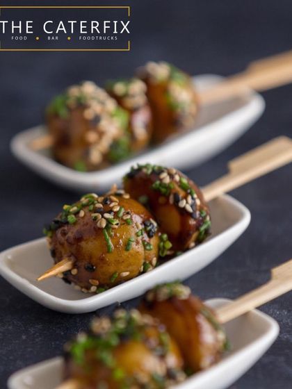 A closer look at my rosemary-tossed baby potatoes, a versatile and delicious option for any event. This dish is part of my Continental menu and is a favourite at house parties and formal dinners alike.